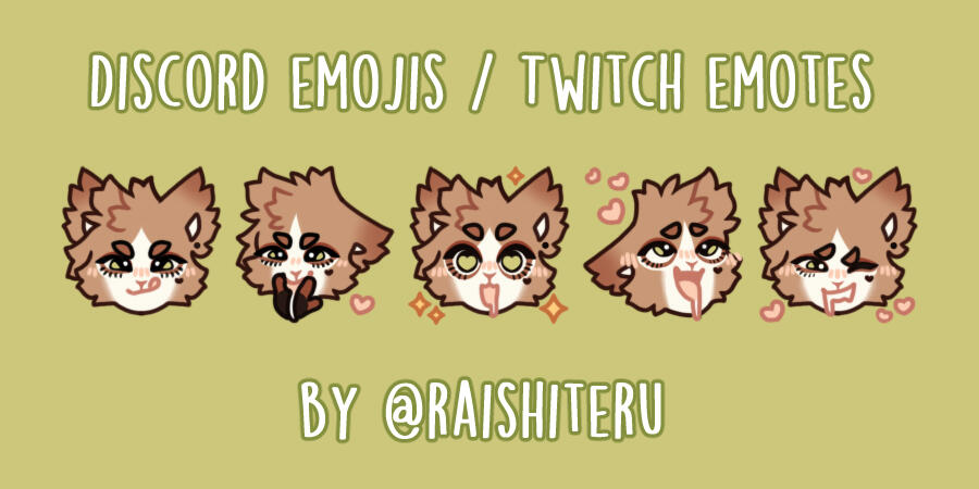 Furry Discord Emojis / Twitch Emotes